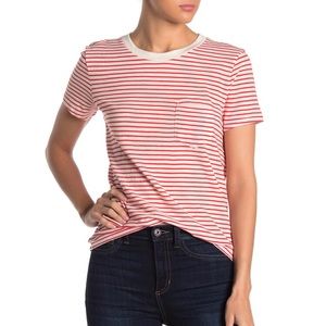 Madewell Brandy Crew Neck Pocket T Shirt Sz L